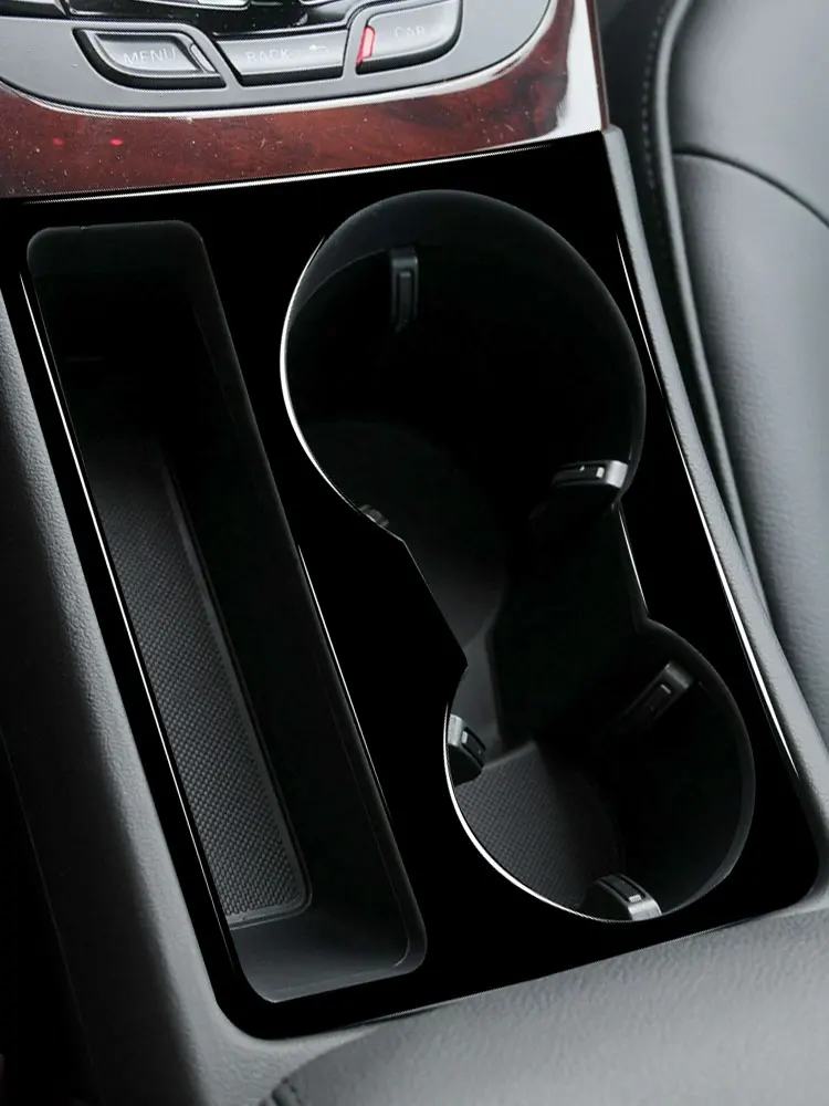 

Для Audi A4 B8 2009-2016 фортепиано черный аксессуары для салона автомобиля центральная панель переключения передач держатель чашки для напитков и воды рамка крышка отделка