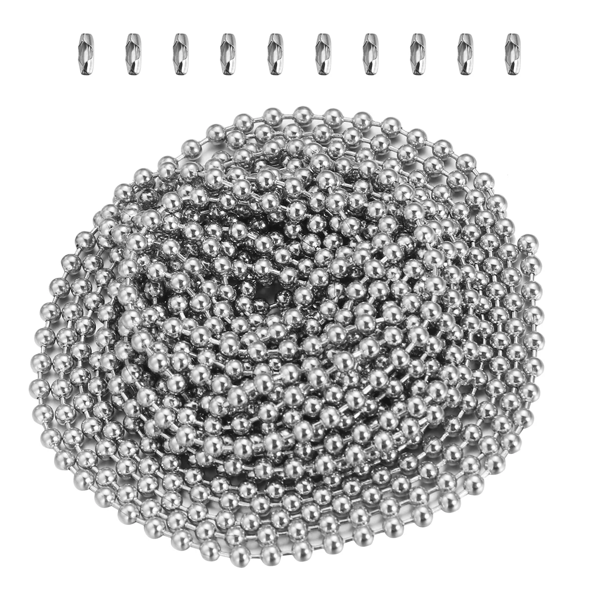 Шарик из нержавеющей стали с бусинами и разъемами вилки бирка для собак