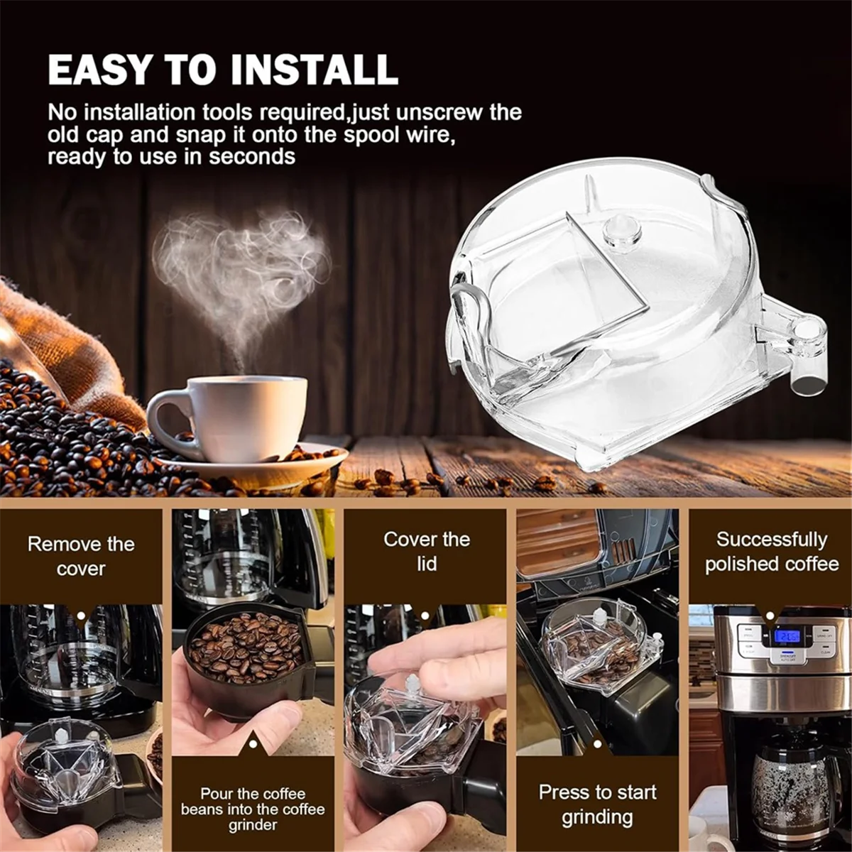 Детали для замены крышки кухонной кофемолки