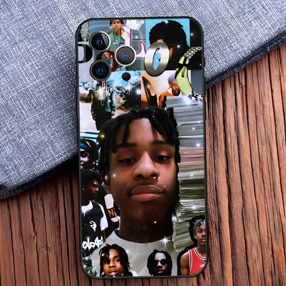 Чехол для телефона P-Polo G Rapper iPhone 16 15 14 13 12 11 Pro X XS Max XR Plus Mini Soft Black Cover