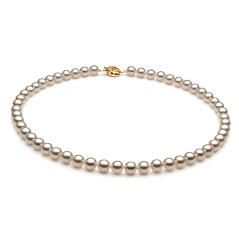 

HOOZZ.P White Japanese 7.5-8mm Akoya Cultured Pearl necklace,AAA Quality [ Luxury Jewelry ]