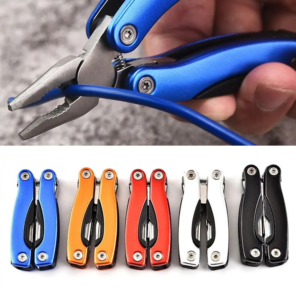 

Набор ручных инструментов из нержавеющей стали, комплект шестеренок для кемпинга, карманный нож, отвертка, складные плоскогубцы, открывалка для бутылок