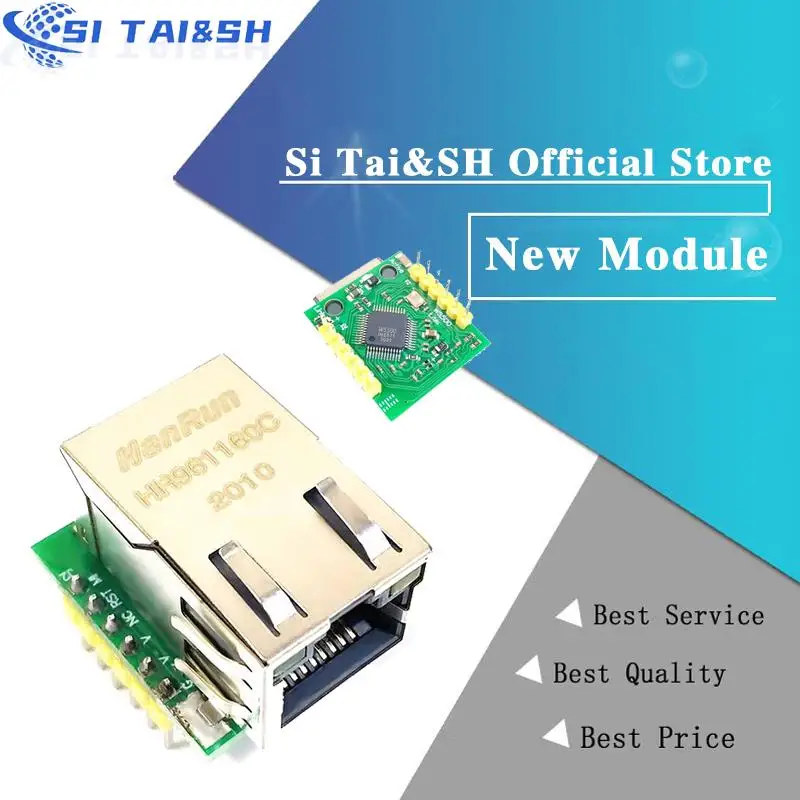 Smart Electronics USR-ES1 W5500 Chip New SPI to LAN/ Ethernet Converter TCP/IP Mod | Integrated Circuits