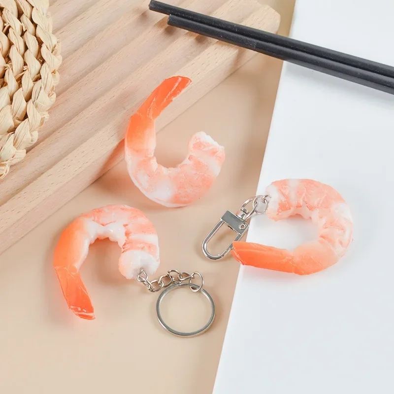 Брелок с имитацией Креветки мяса креативный брелок для еды женщин Подвеска сумки