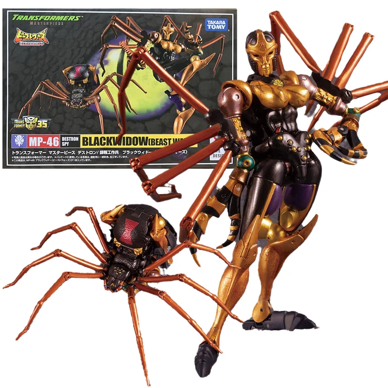 

Оригинальные игрушки-трансформеры Takara Tomy, экшн-фигурка черной вдовы из аниме, игрушки-трансформеры для мальчиков, рождественский подарок д...