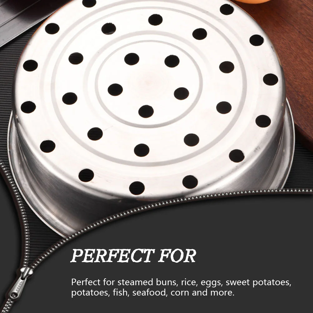 

Chinese Steamer Basket Vegetable Steamer Thicken Steamer Baskets Pot Pan Cooking Stand Stainless Steel Dumpling Steamer