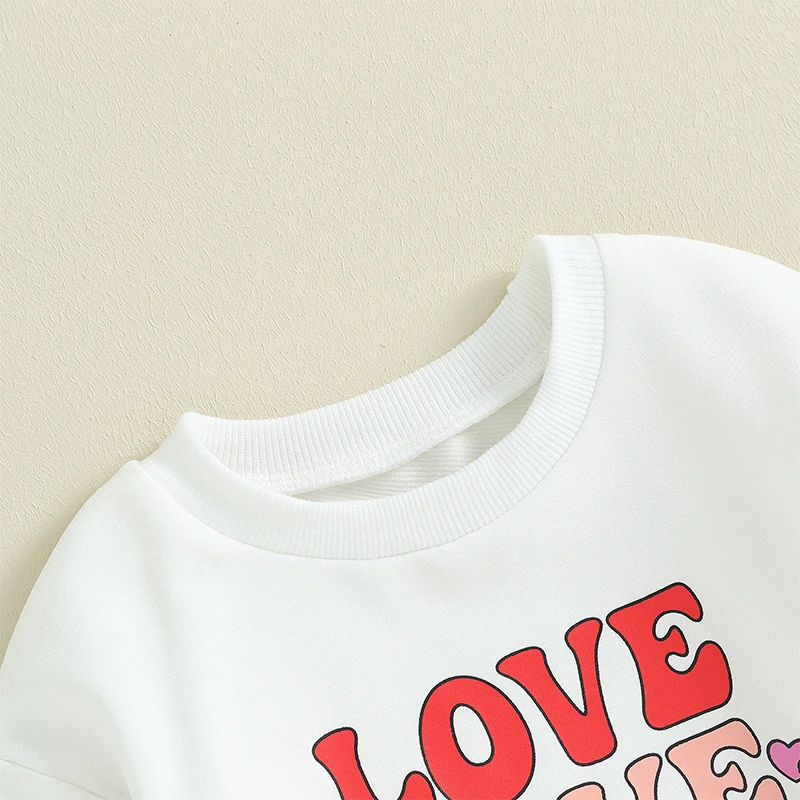 

2 шт., свитшот с длинным рукавом и сердечками для новорожденных