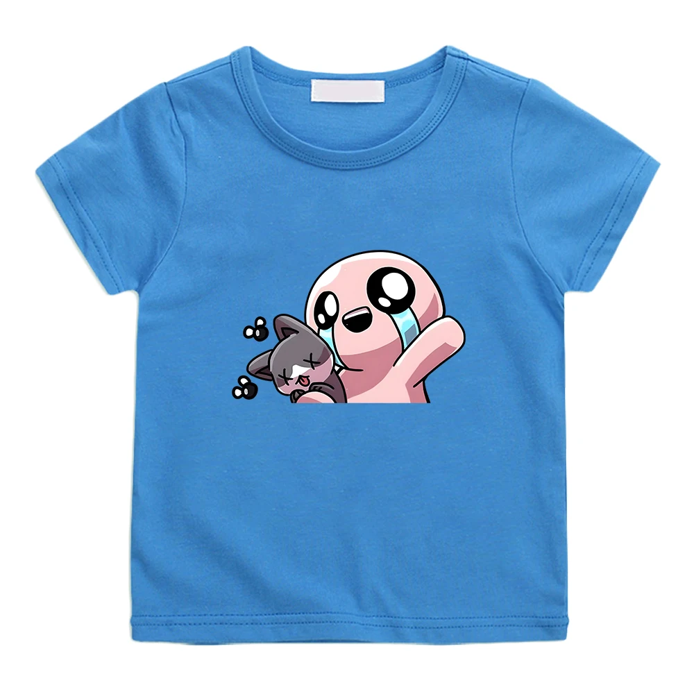 

The Binding of Isaac Game Graphic Tshirt 100% Cotton Short Sleeve Summer Tees Casual Boys/Girls Kawaii Tee-shirt O-neck Cute