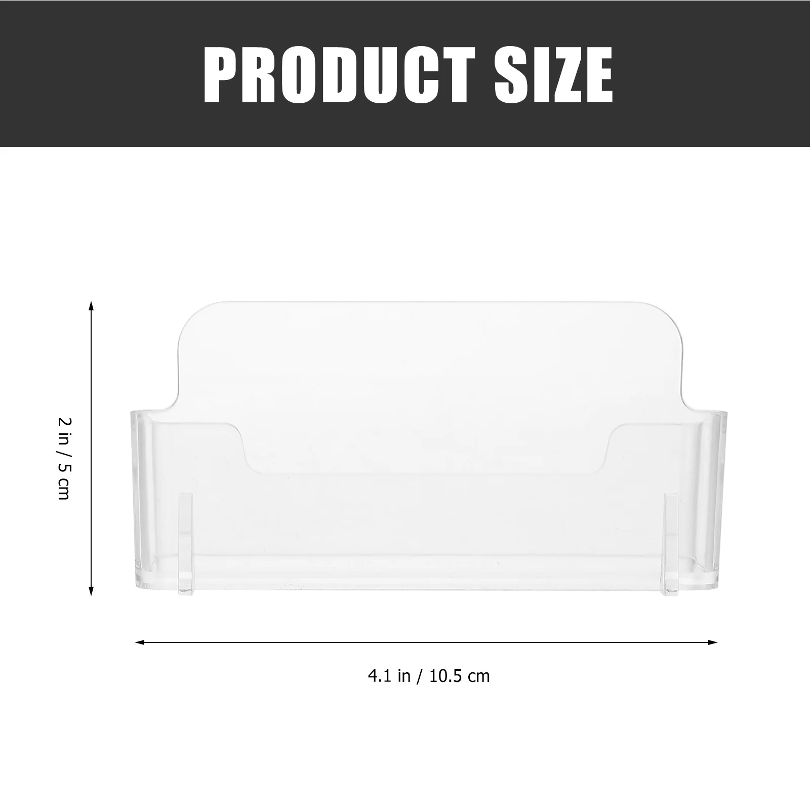 4 шт. прозрачный держатель для визитных карточек полки хранения настольная