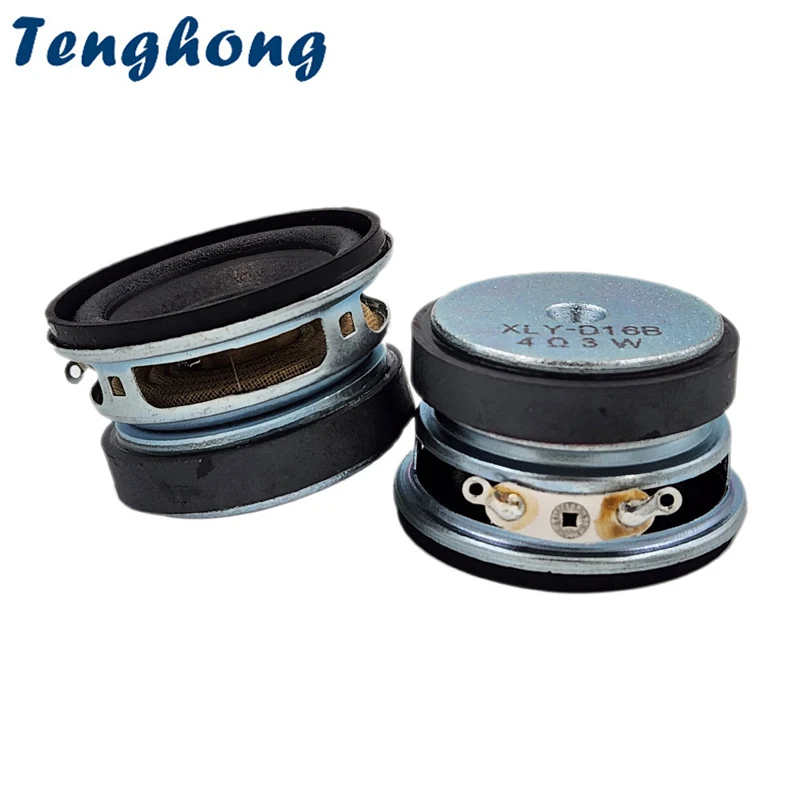 Tenghong 2 шт. 40 мм 4 Ом 3 Вт аудио средний высокий динамик внешний магнитный тканевый
