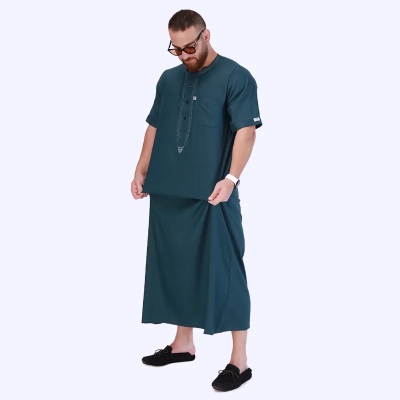 Muslim Fashion Men Robe Pakistan Abaya Dubai New  Bonnet Homme Musulman Arabic Kaftan Ropa Islamica Hombre Islamic Clothing