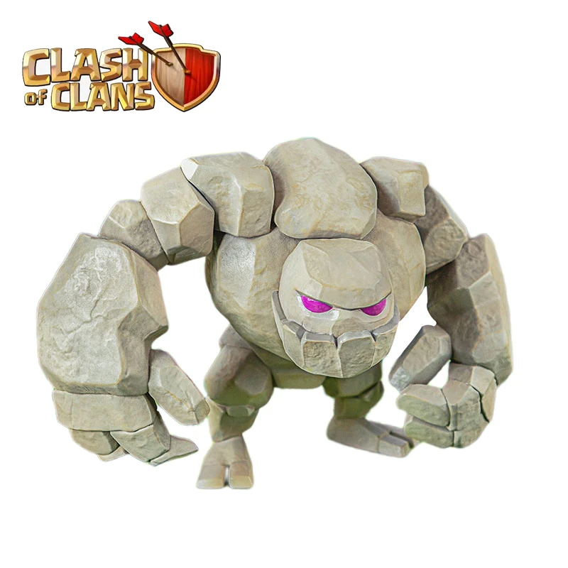 

Игра «Столкновение кланов» Golem Stone Man серии «Столкновение Победы», игровой персонаж, кукла, внешняя модель, игрушка, украшение комнаты, колле...