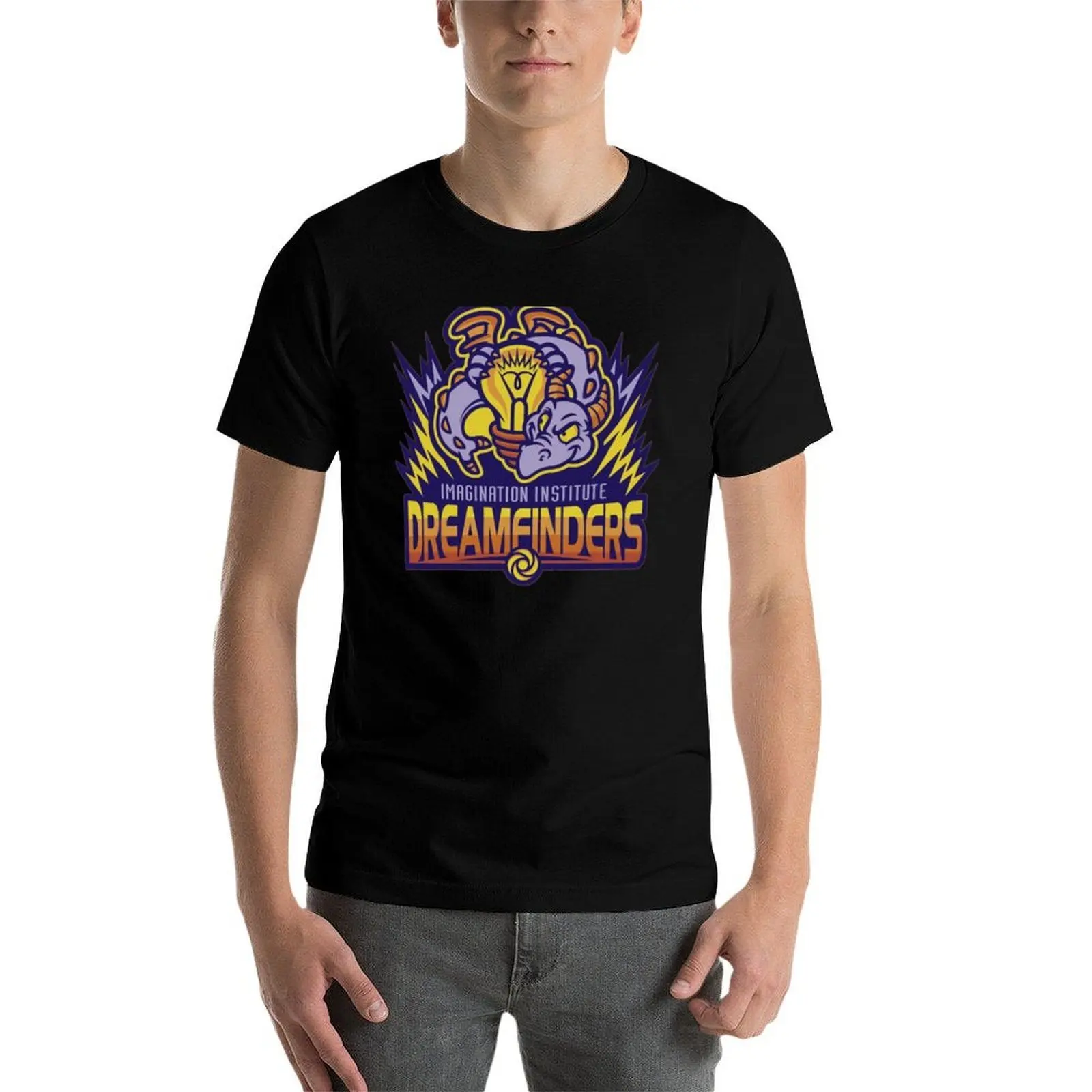 Фото Футболка Dreamfinders с модным принтом и короткими рукавами №4