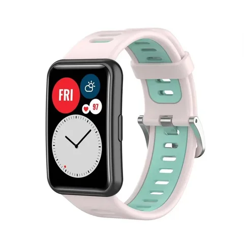 Ремешок силиконовый для Huawei Watch Fit, спортивный браслет для наручных часов, Сменные аксессуары