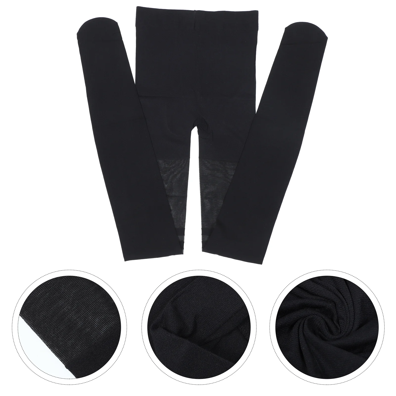 

Lady Silk Stocking Slicing Striped Tights Pantyhose Panty Hose for Women (Black)