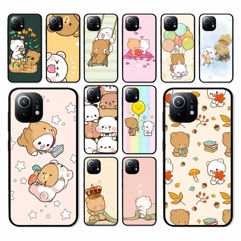 

Cute cartoon bear Phone Case For Xiaomi Mi Note 10 Pro 8 Lite 9 Se 10T 6X 6 5X 5 F1 Mix 2S Max 2 3 Cover