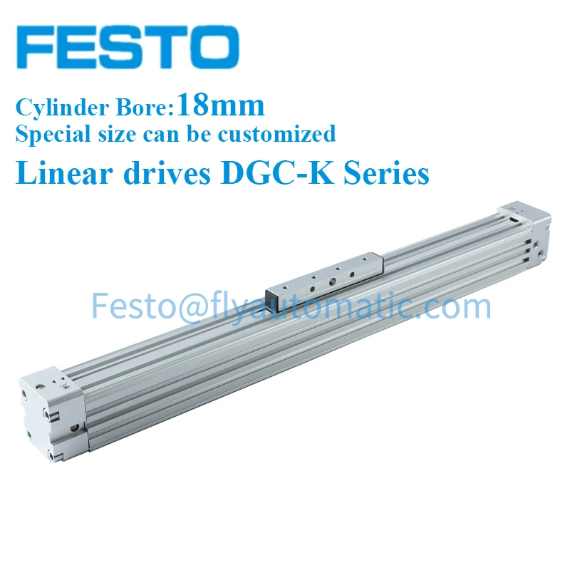 

FESTO DGC-K-18-100/500/1000-PPV-A Mechanically Rodless Linear Drives DGC-K Cylinder