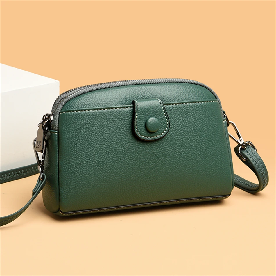 

Fashion Soft Small Square Women's Bags Brand Designer Shoulder Handbag Luxury Purses Trend High Quality Mobile Phone Clutch Bag