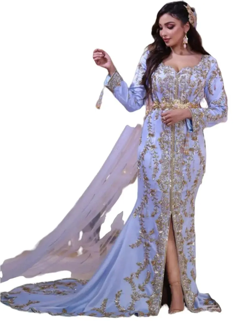 Рисунок 6 - Роскошное синее платье Caftan для