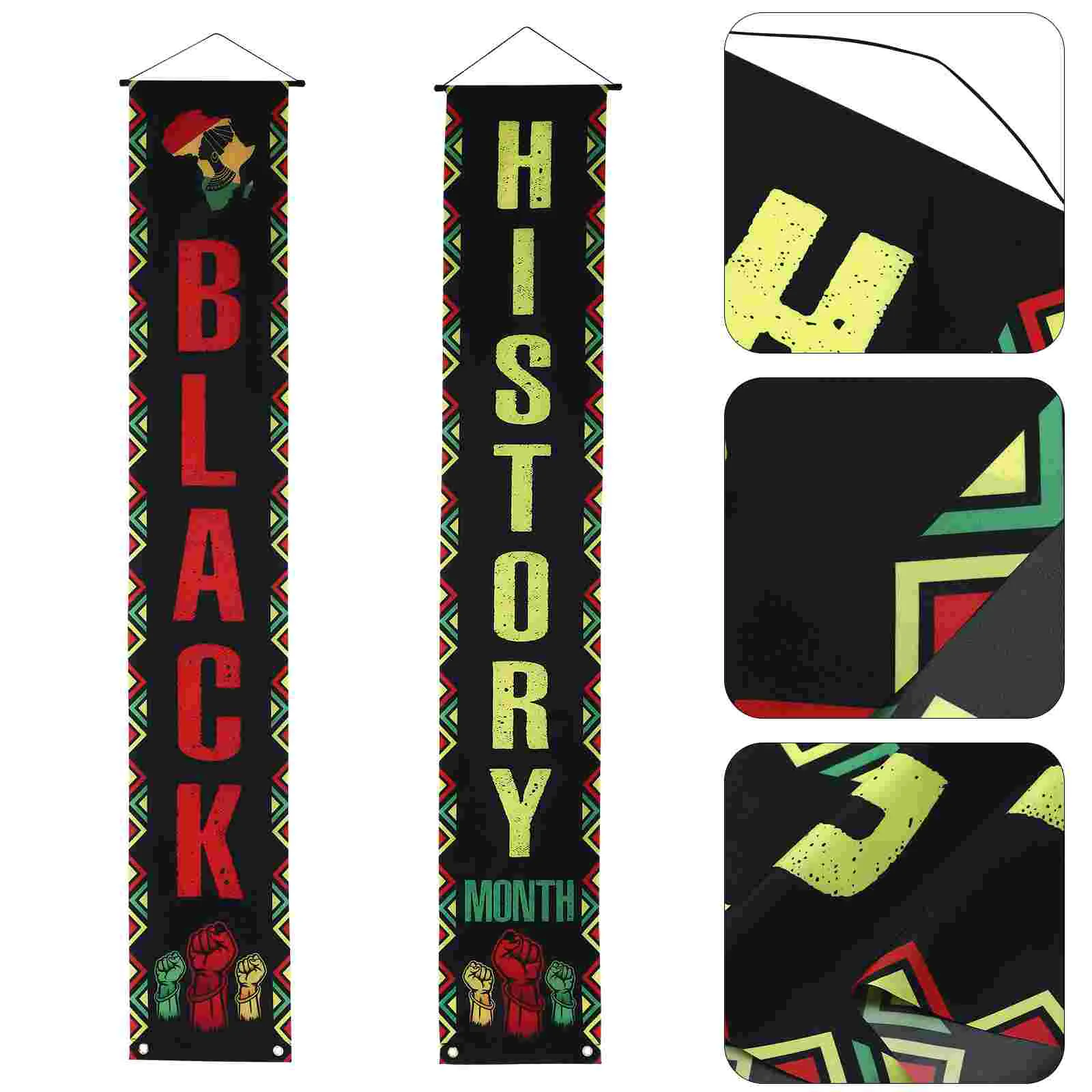 

Black History Month Banner Backdrop Decoration Juneteenth Usa Decorations Porch