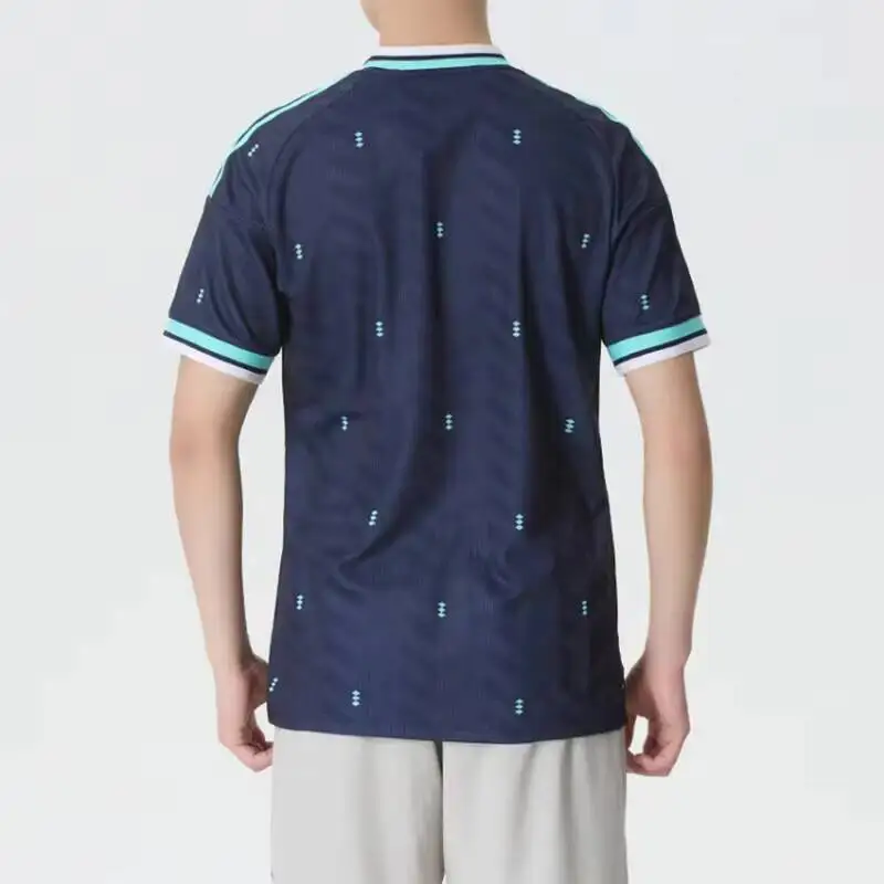Фото Мужская тренировочная футболка с коротким рукавом Adidas Clover Germany Team, футбольный костюм JN2074 №3