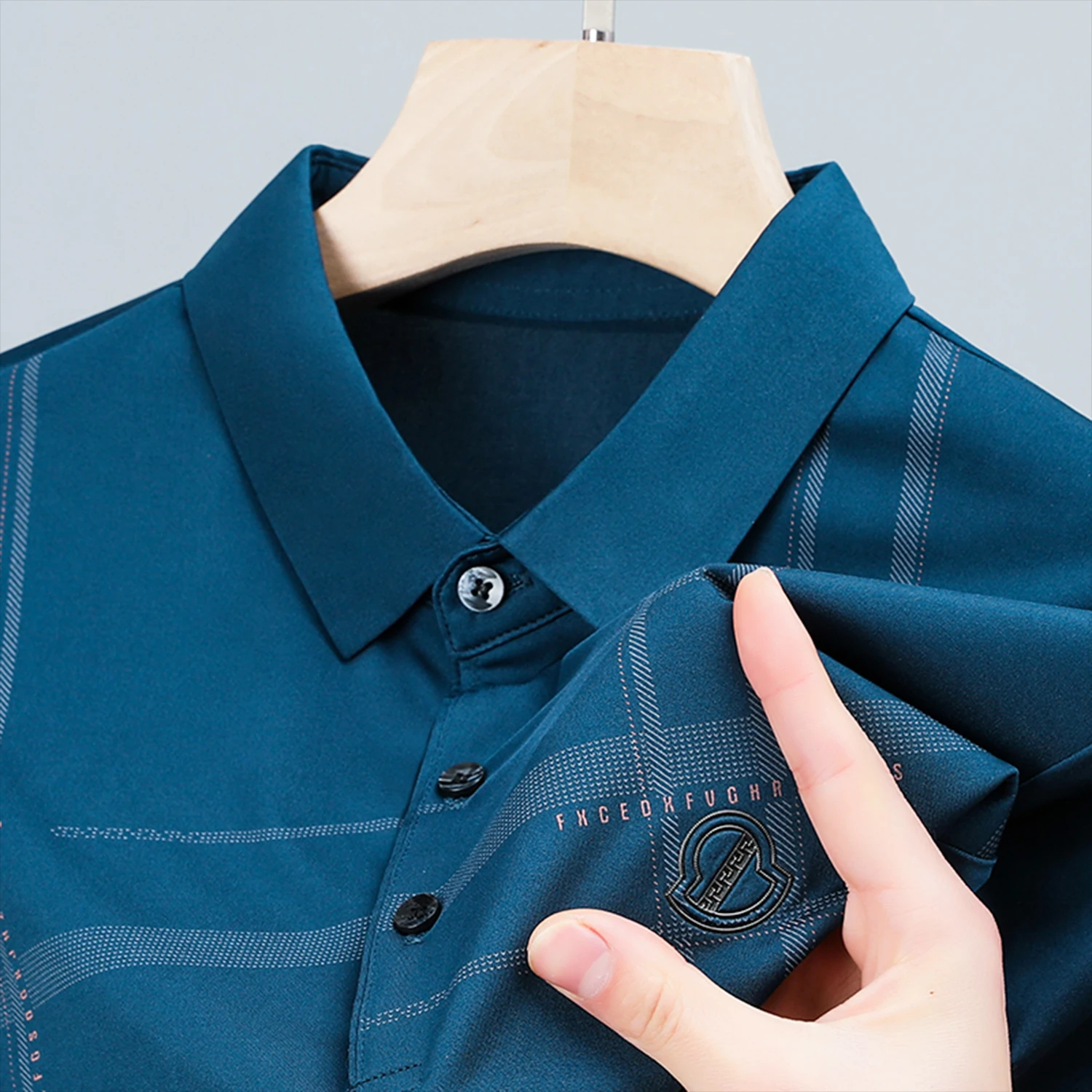 

Men Fashion Clothes 2023 T Shirts Summer Graphic Polo Shirts Embroidery Men's Clothing Business Casual Black Vintage Tops M-4XL