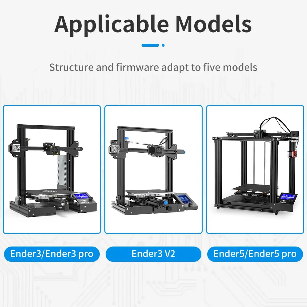 Материнская плата Creality 3D для Ender 3 / Pro бесшумная Улучшенная материнская V4.2.7 32Bit