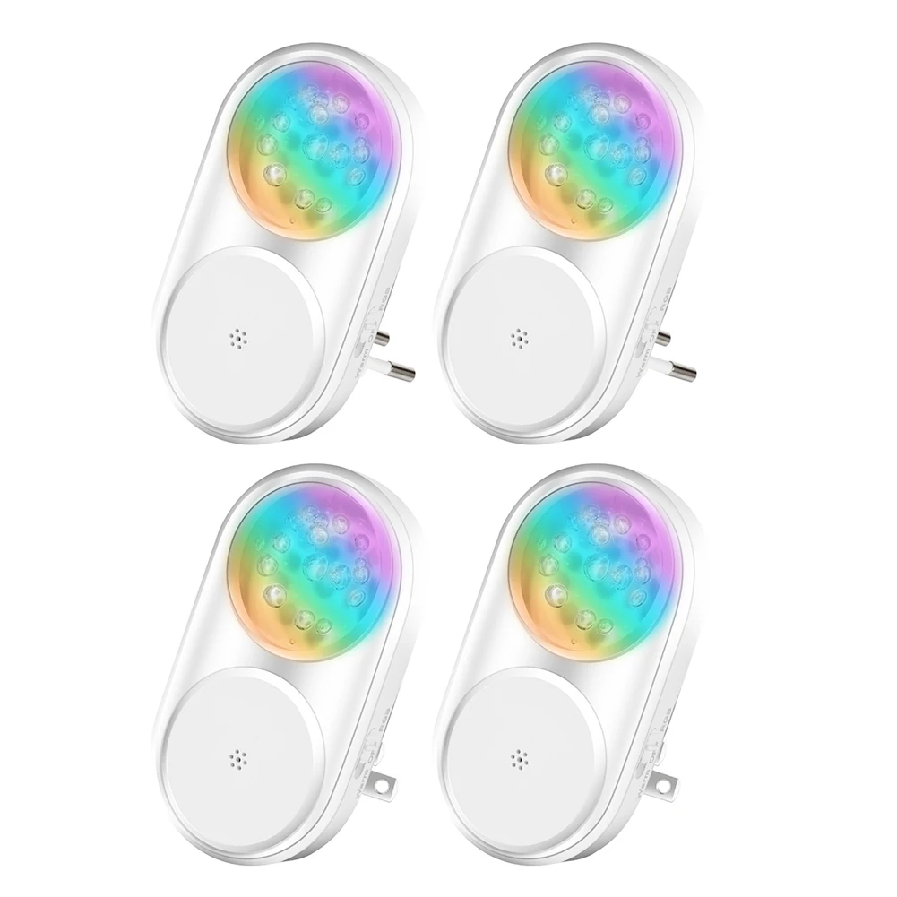 

2 шт., светодиодная RGB-лампа с пультом ДУ