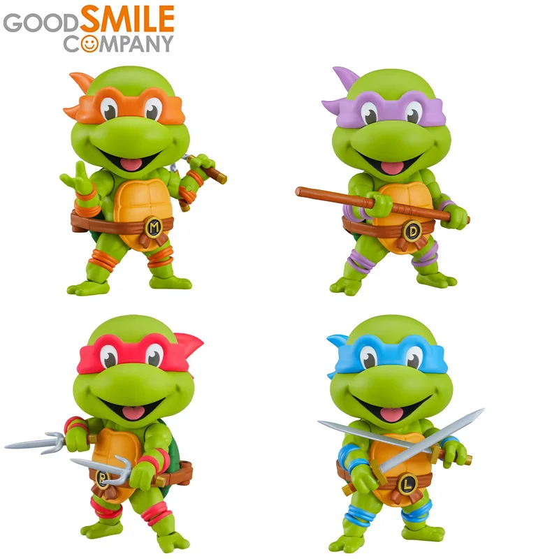 

Good Smile GSC Nendoroid Teenage Mutant Ninja Turtles Leonardo Raphael Donatello Michelangelo Set Anime Action Model Toys Gift