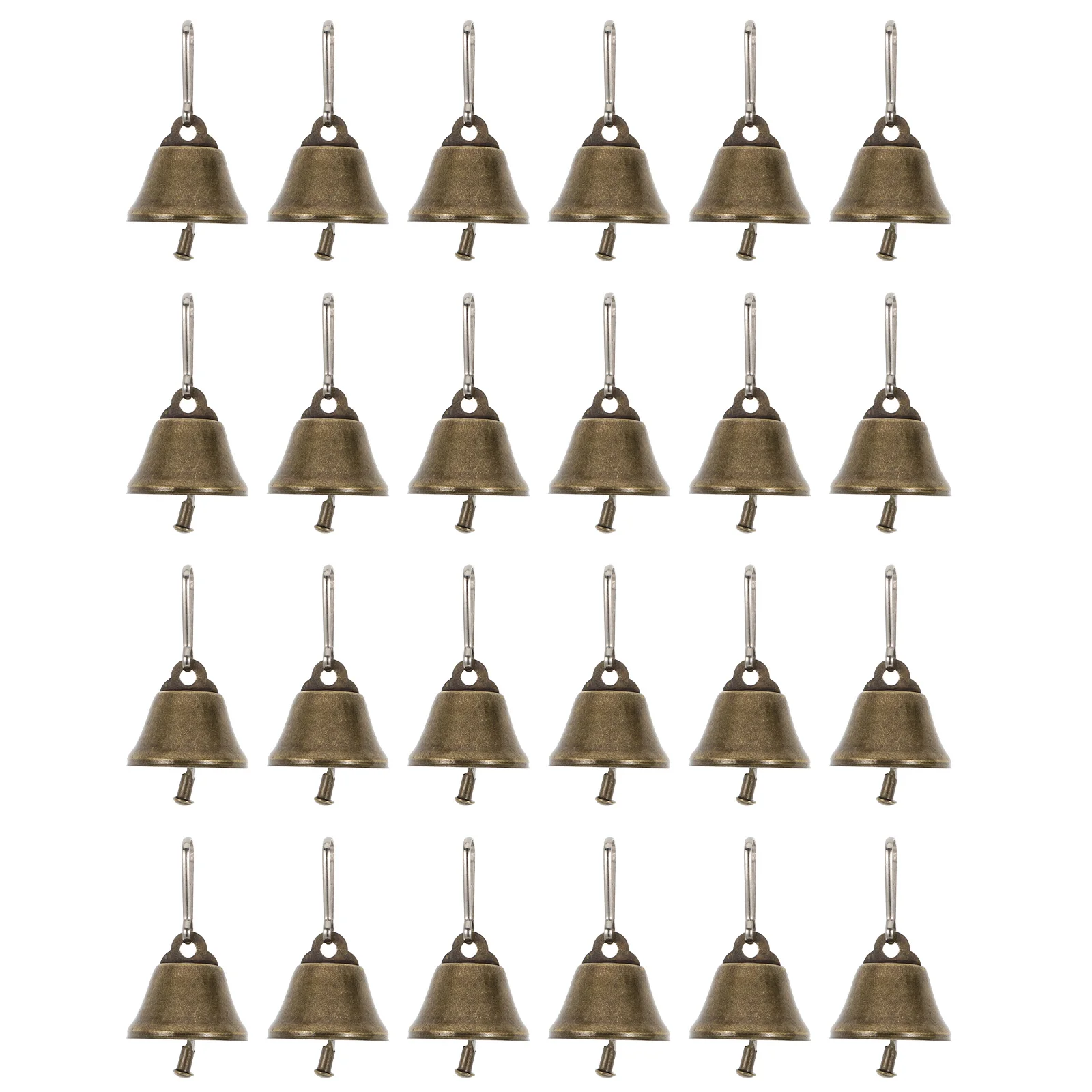 25 шт. елочные украшения бронзовый рог колокольчик маленькие подвесные декоры