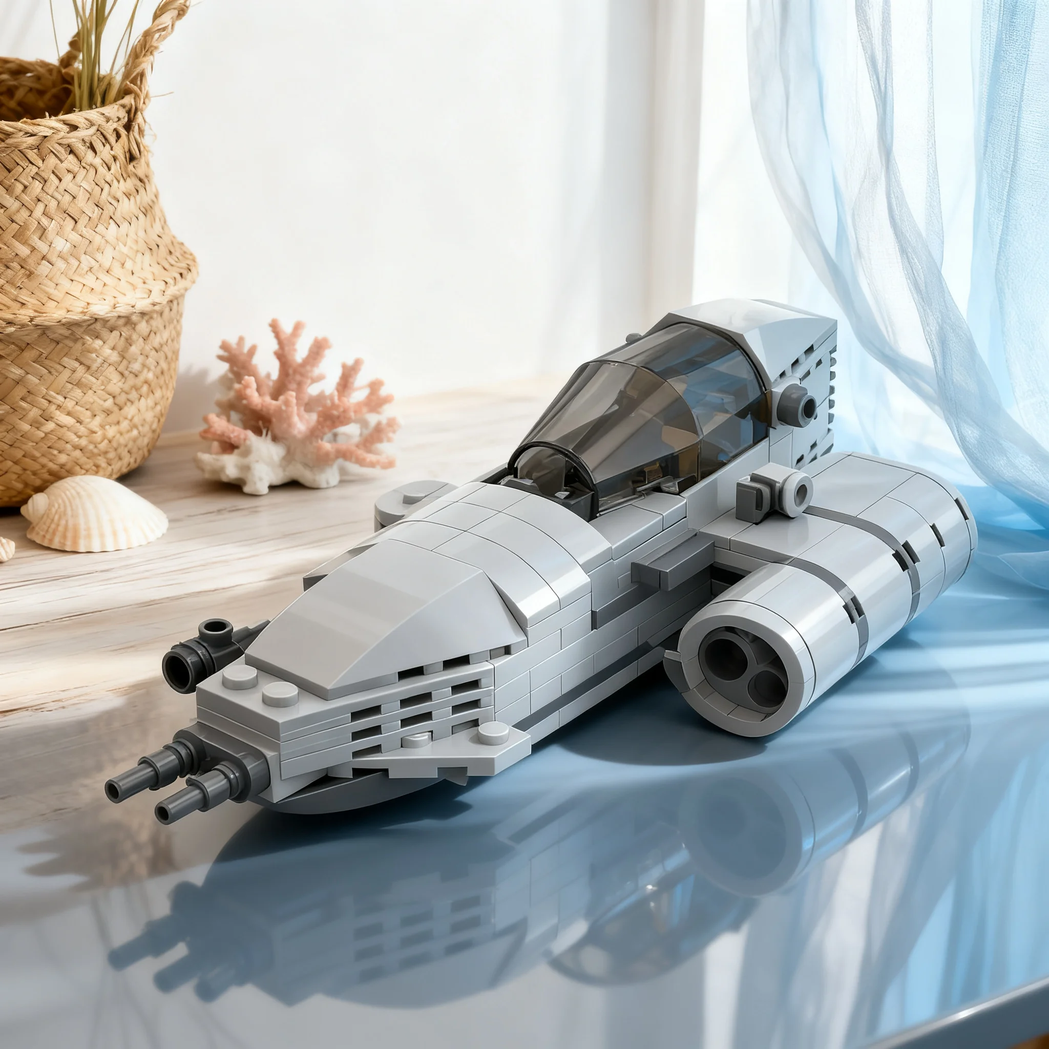 Фото 218 деталей MOC Star Battle Slayn Korpil P2: Конструктор-модель звездолета, развивающий набор для детей, идея для самостоятельной сборки, кирпичики, рождественский подарок, игрушка №1