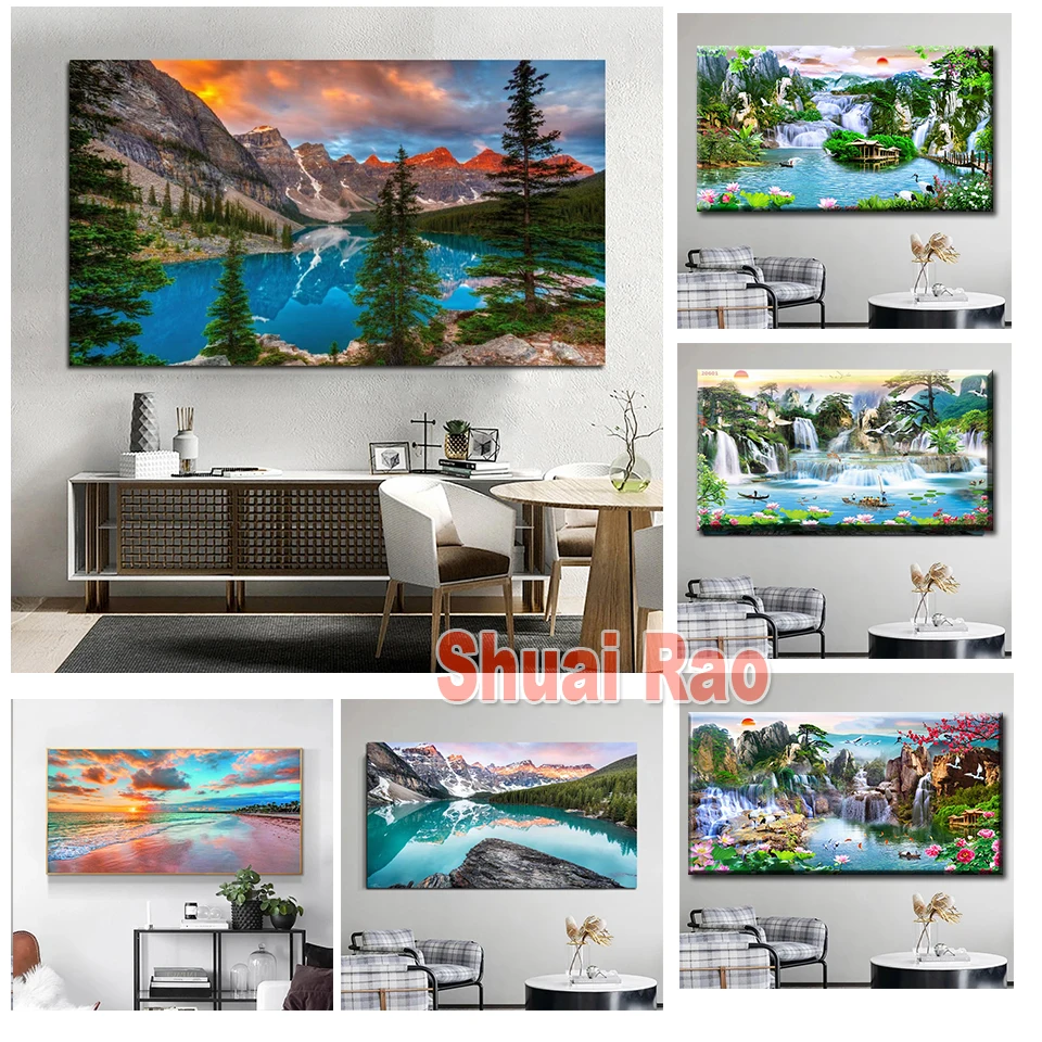 

Алмазная 5D Вышивка «листья», абстрактная картина «сделай сам» из черного золота с цветами, в скандинавском стиле, мозаика для вышивки крест...