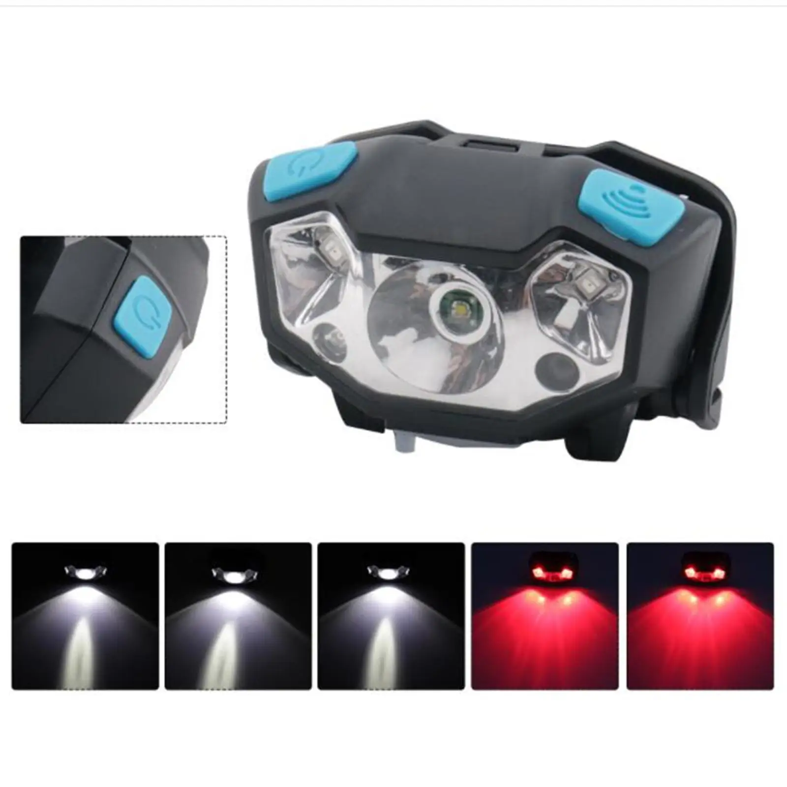 

5000LM COB LED Headlamp Rechargeable Head Light Flashlight Torch Lamp
