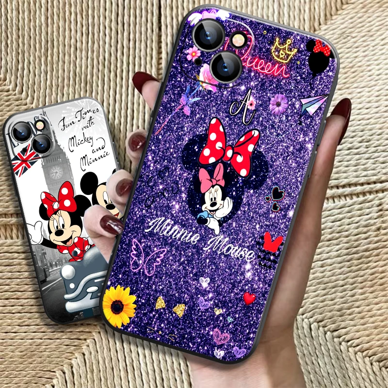 

Cartoon Cute Mickey Minnie Mouse For iPhone 13 12 11 Pro Max 13 12 Mini 5 5s 6 6S 7 8 Plus X XR XS Max Phone Case Carcasa Back
