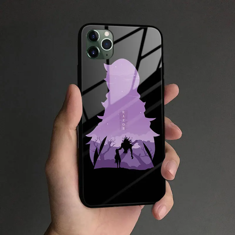 Чехол для телефона Razor Glass Soft Silicone для iPhone SE 6s 7 8 Plus X XR XS 11 12 13 Mini Pro Max в игре Genshin Impact.