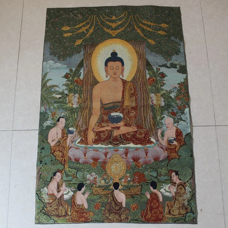 

Вышивка, искусственная Будда, портрет, подвесная картина, Картина на холсте, искусственная роспись, стена с вышивкой крестиком Thangka