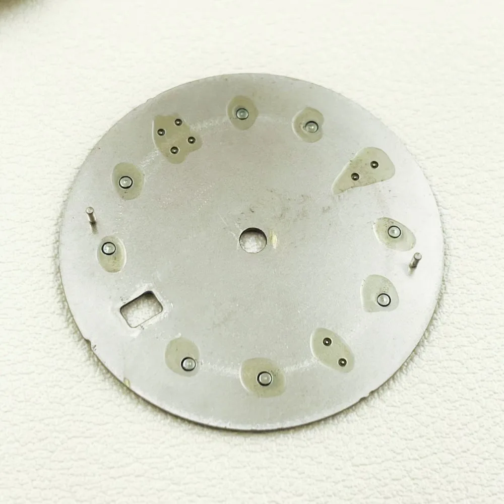 NH35A dial hippocampus watch dial blue and green night disc NH36A pointer modified watch literal size 31mm