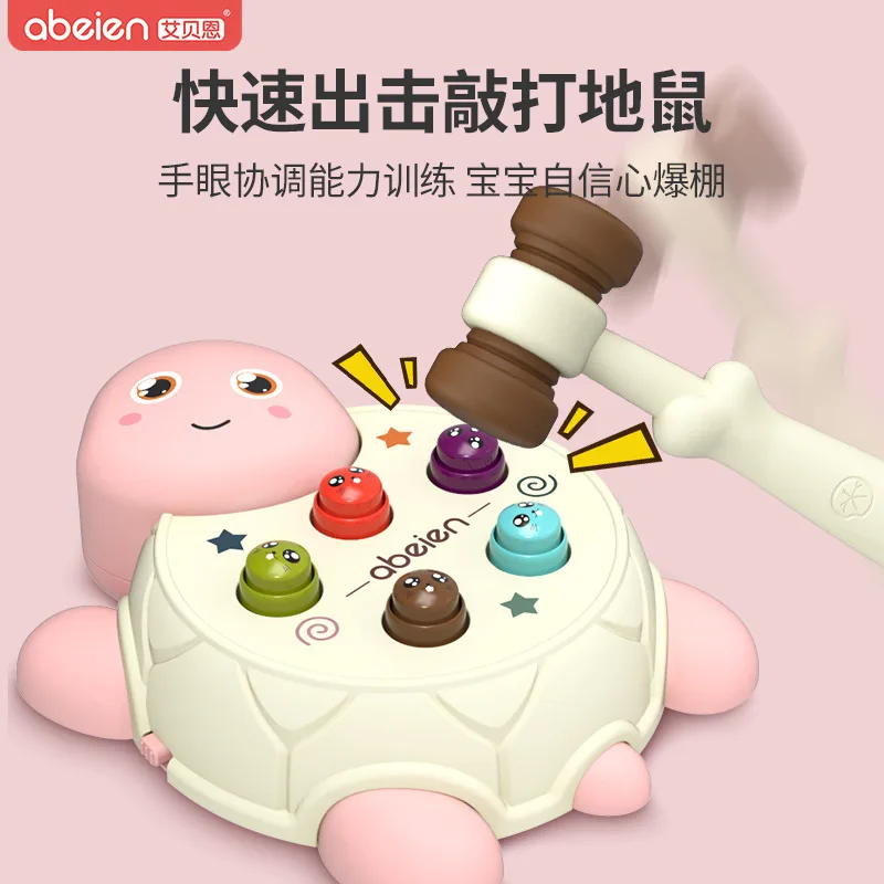 

2022 Children's DIY Electric Hamster Toy Light Music Parent-child Interaction Baby Gift Early Education Puzzle