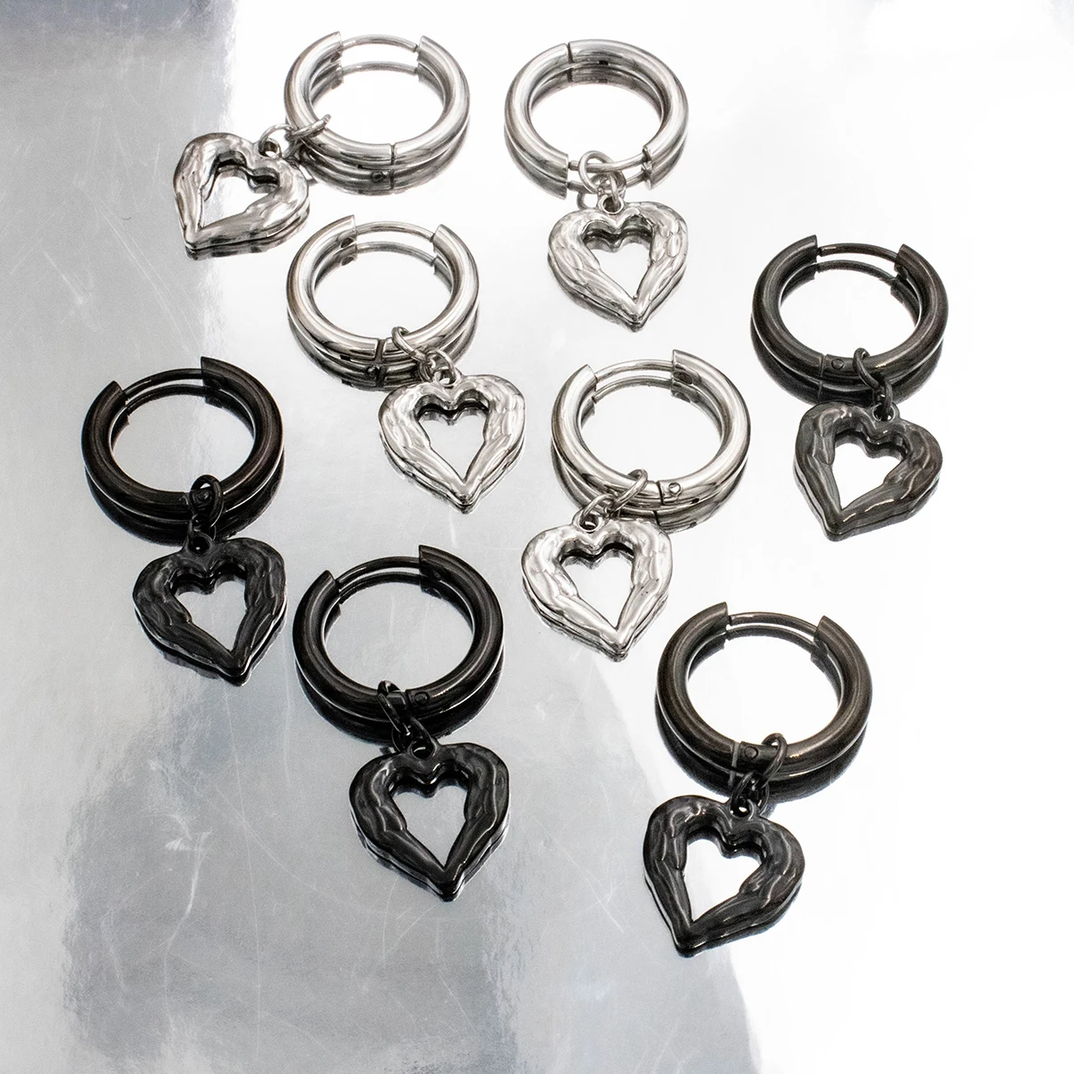 Серьги-гвоздики из нержавеющей стали в стиле панк для мужчин и женщин