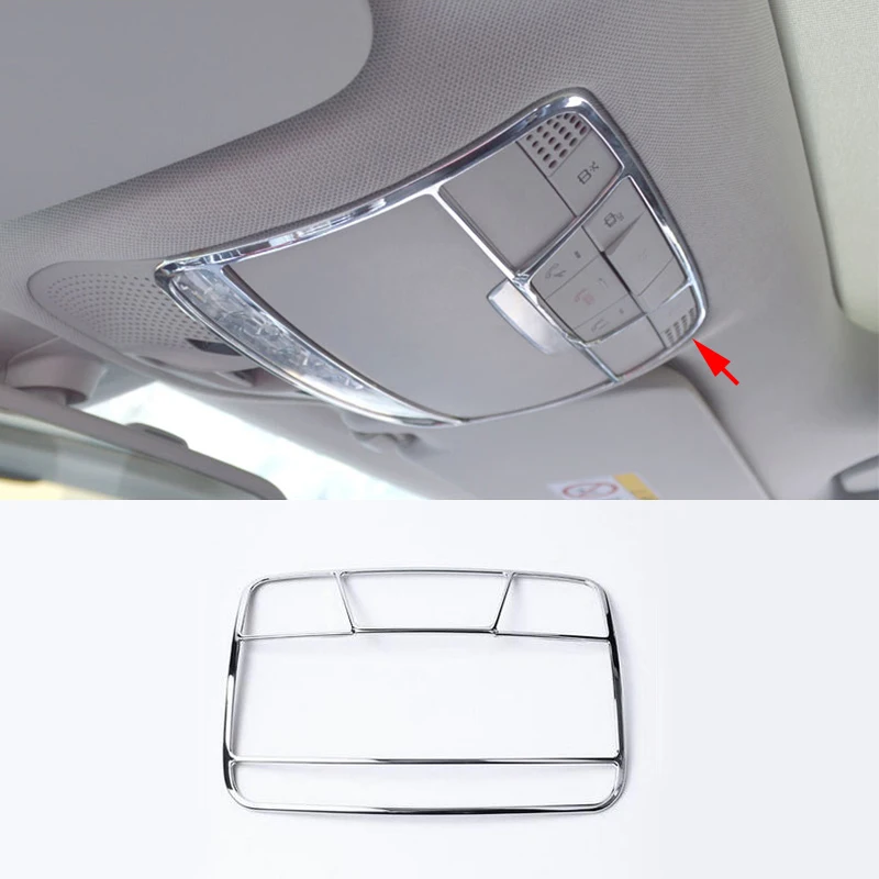 

Светильник для чтения для Mercedes Benz C E GLC Class W213 X253 W205 15-19, крышка рамы, отделка, Аксессуары для салона автомобиля