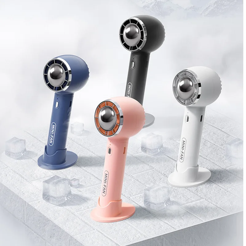 

Desktop Fan Handheld Silent Small Fan Usb Charging Portable Turbo Fan Accessories Tools Pocket Fan Large Wind Leafless Mini