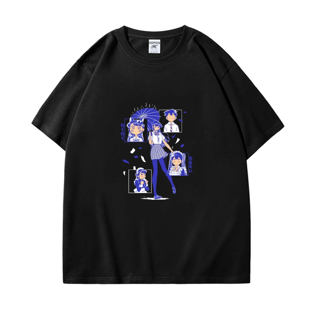

Komi Can't Communicate Print T Shirt Women Harajuku Kawaii Streetwear Summer Casual Komi Shouko Komi-san Wa,Comyushou Desu Tees