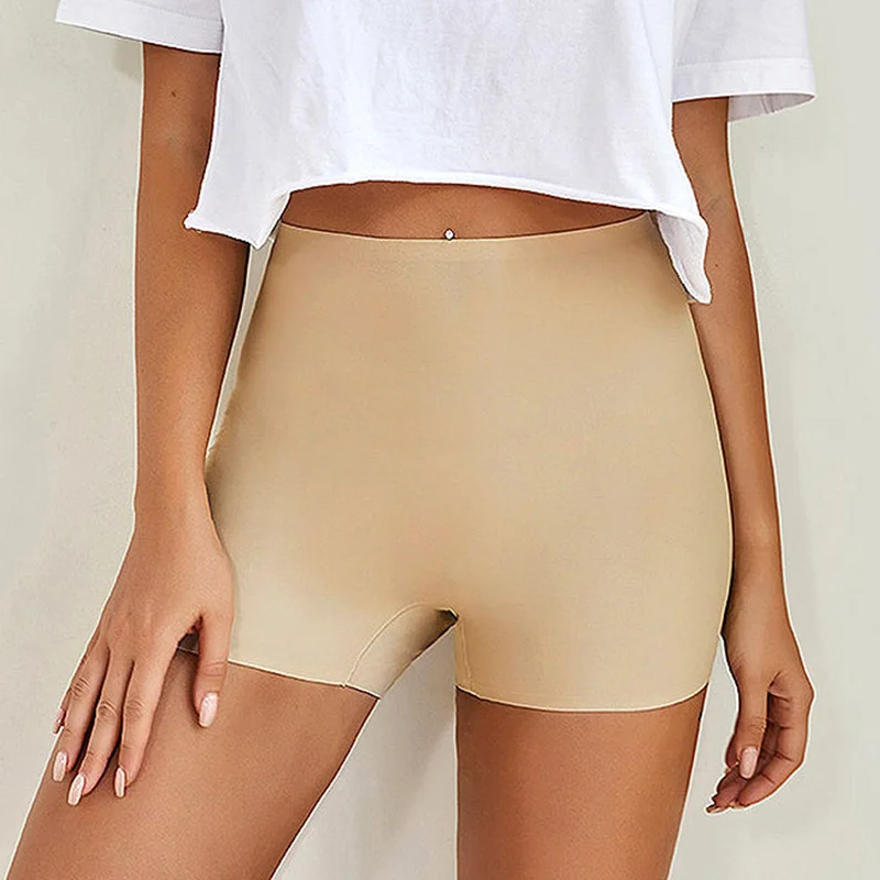 

Женские бесшовные шорты из вискозы, летние дышащие и антибликовые шорты