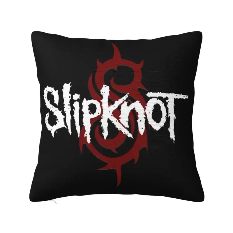 Чехол На Подушку С Логотипом Slipknot 40x40 См Тяжелый Металл Рок-музыка Декоративная