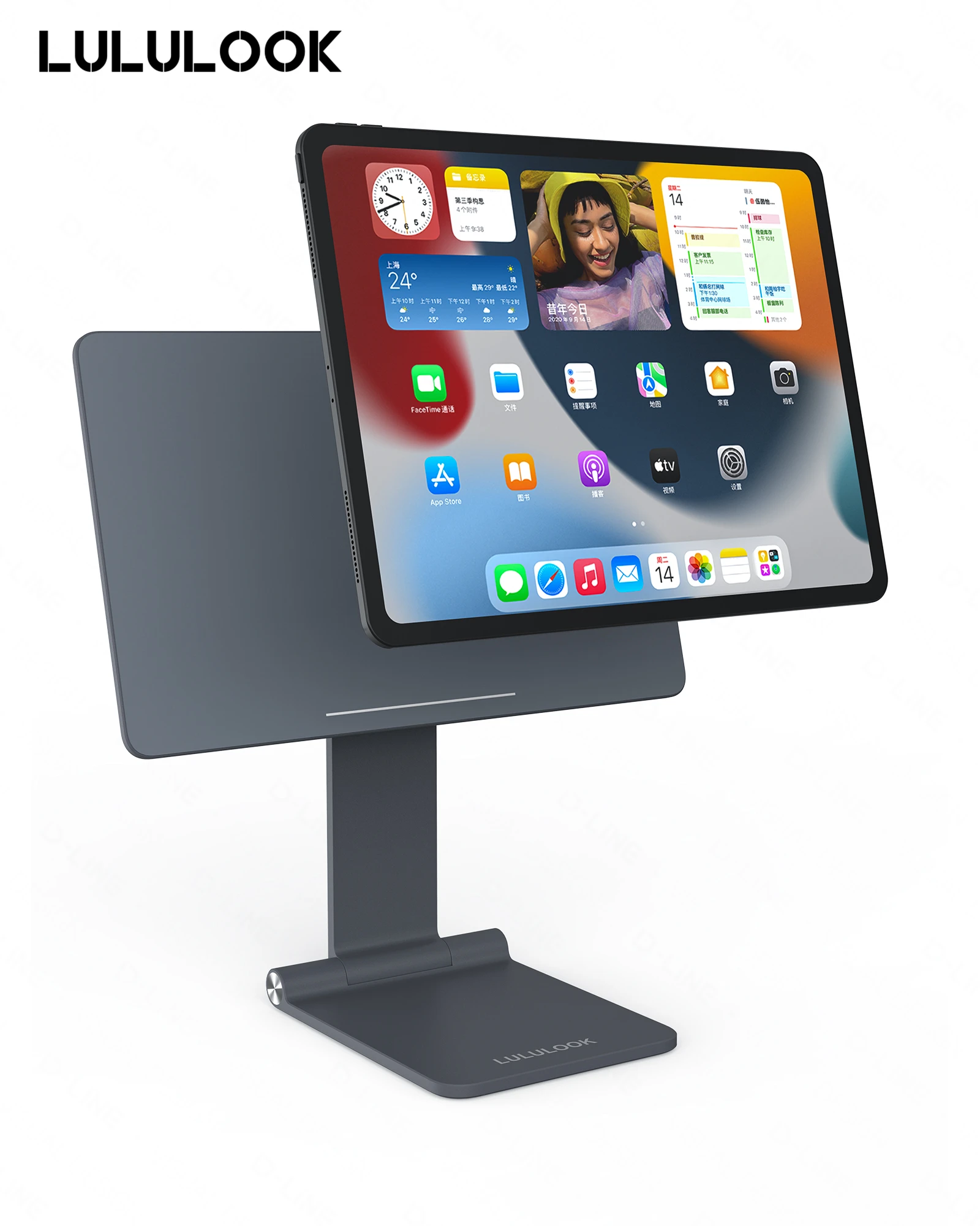 

Магнитная подставка LULULOOK для iPad Pro, регулируемый складной держатель для iPad Pro 12,9/11 iPad Air, поворотный кронштейн, заметки