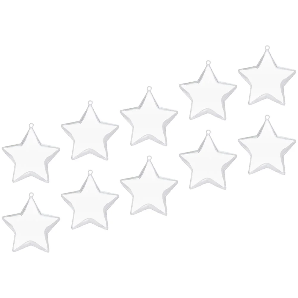 

Christmas Balls Tree Plastic Hanging Balls Star Clear Refillable Balls Star Ball Christmas Tree Hanging Star Ball Pendants