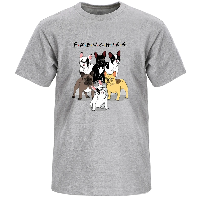 

Frenchies Bulldog Cute Kawaii Dogs T-shirts T Shirt Shirts Tshirt Men Tee Clothing Streetwear Tshirts Summer Cotton Tops Tees