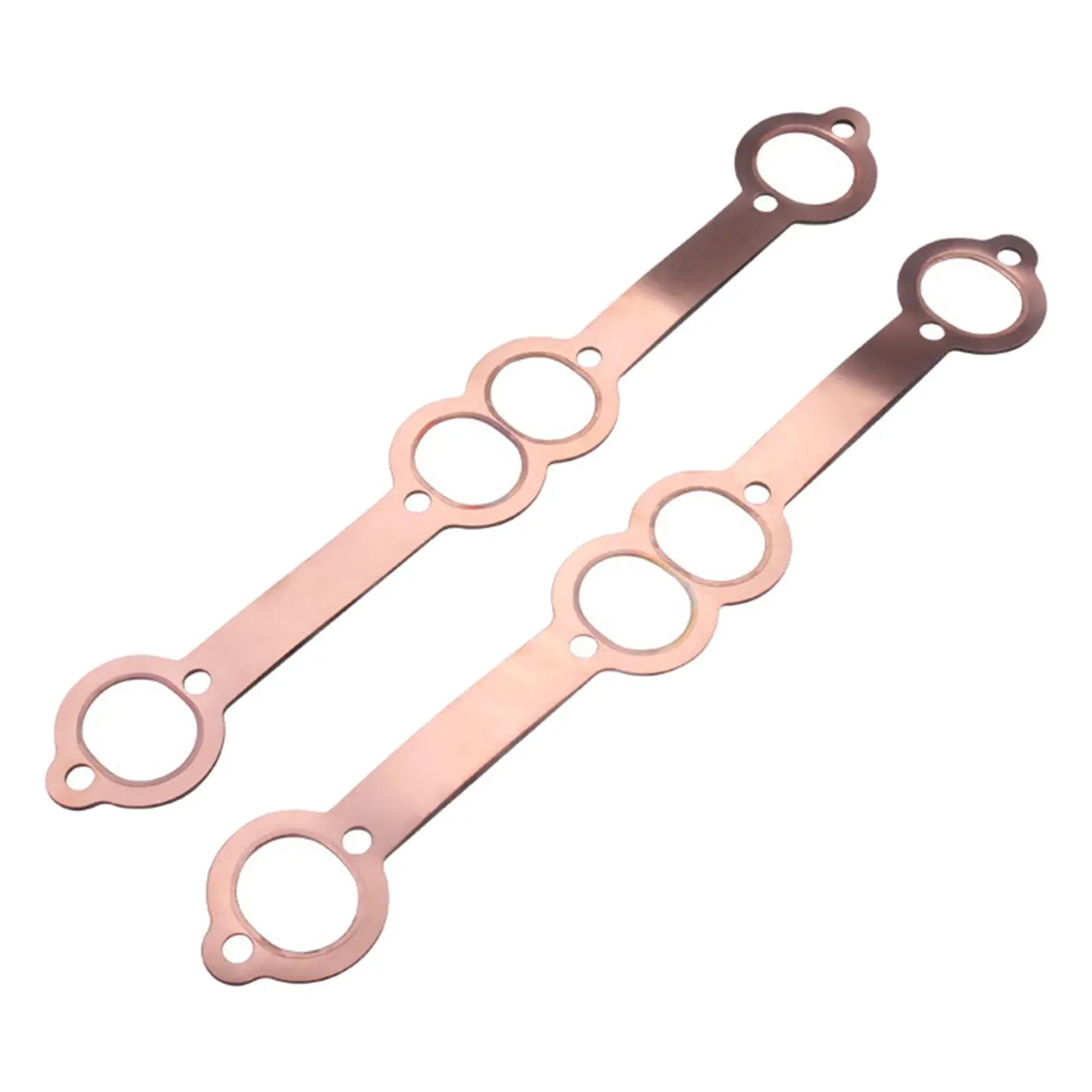 

2x Automotive Sbc Copper Header Exhaust Gaskets for SB 350 327 Replace