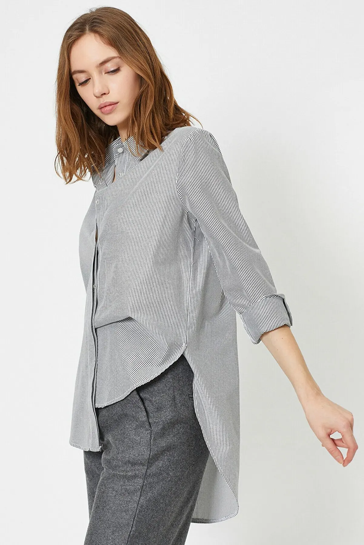 

Женская Черная полосатая рубашка, летние женские рубашки, модные женские блузки, красивые и дешевые женские блузки 32983092