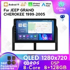 MEKEDE Навигация стерео GPS Восьмиядерный Android 11 для Jeep Grand Cherokee II WJ 1998-2004 автомобильное радио мультимедийный видеоплеер